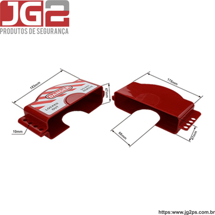 Dispositivo de Bloqueio JG2 ajustável para válvula gaveta, válvula volante ou válvula globo de 1" a 6.1/2" (35mm a 170mm) JGL301-1