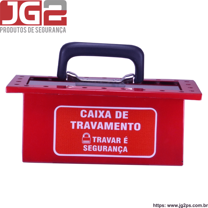 Caixa de bloqueio e travamento JG2 em aço de tampa deslizante acrícilica com 26 furos  JGL500-1