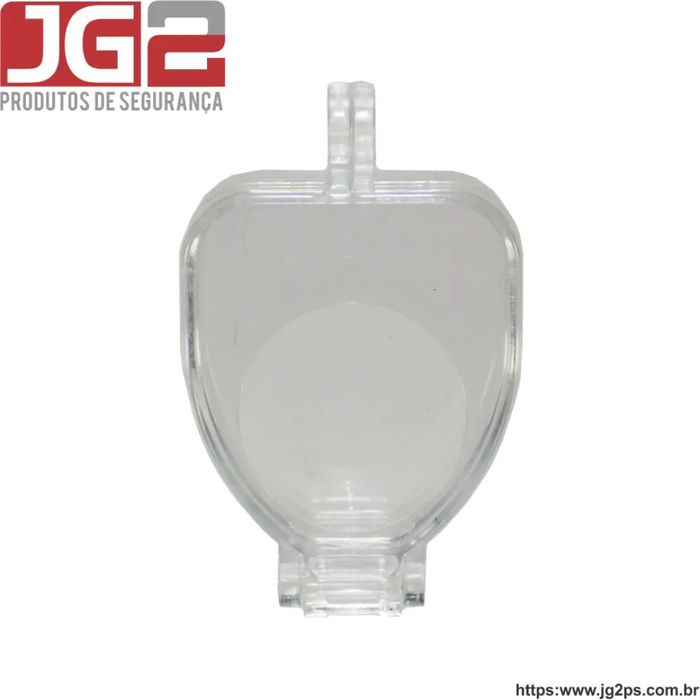 Bloqueio JG2 para botão emergencial em resina com furo de Ø30mm  JGL202-2