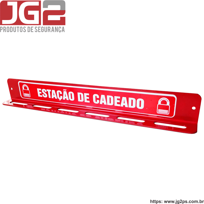 Estação JG2 em aço com 24 furos para cadeados JGL510-1