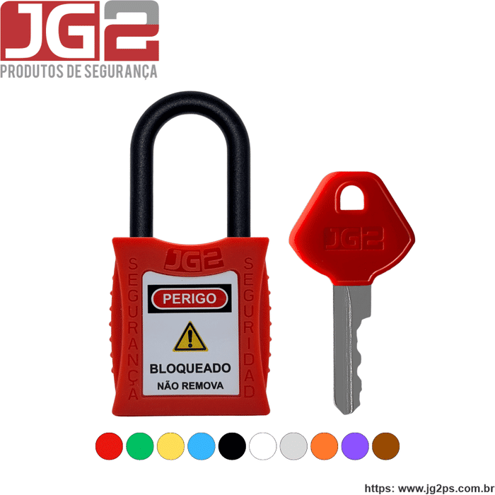 Cadeado de bloqueio JG2 haste de Nylon 1.1/2" (38mm) JGL051-2