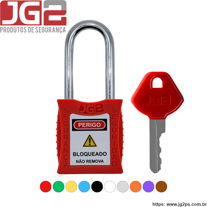 Cadeado de bloqueio JG2 haste de Aço 2" (50mm) JGL050-2