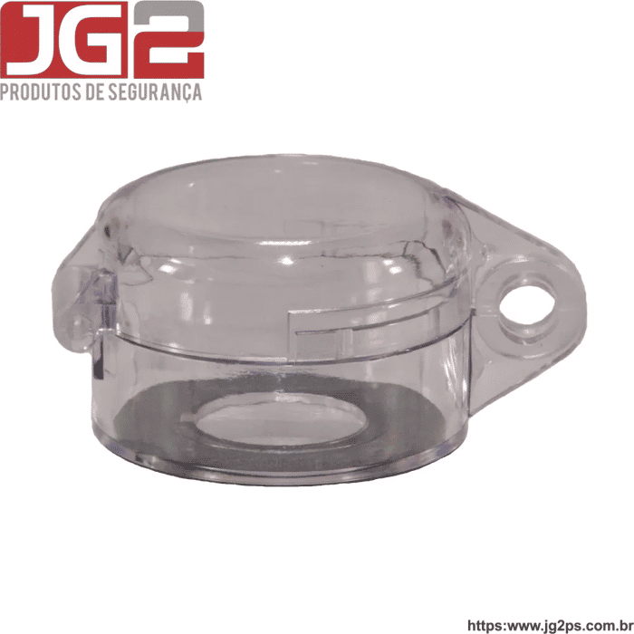 Bloqueio JG2 para botão emergencial em resina com furo de Ø22mm JGL200-1