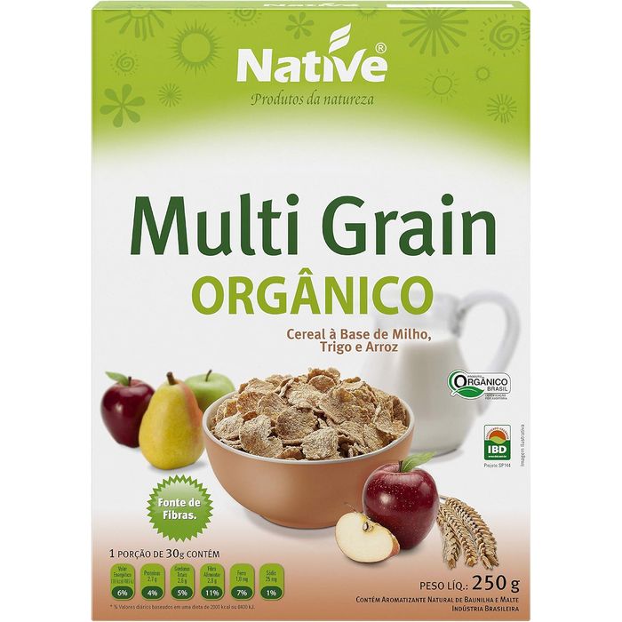 Cereal Multi Grain Orgânico NATIVE - 250g