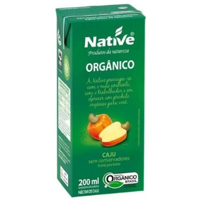 Suco (Néctar) De Caju Orgânico - 200Ml