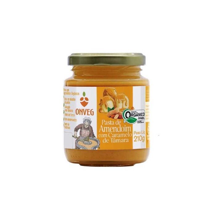 Pasta De Amendoim Com Caramelo De Tâmara Orgânico - 210G