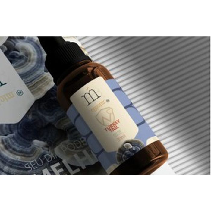 Tintura de Cogumelo Trametes Versicolor (Turkey Tail) - 30ml