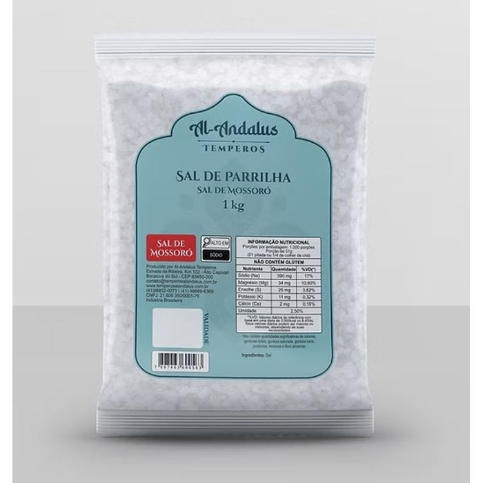 Sal De Parrilha de Mossoró - 1kg Al Andalus