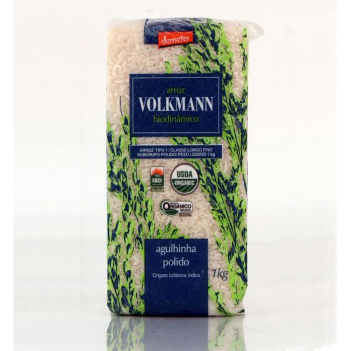 Arroz Agulhinha Polido Biodinâmico Volkmann 1kg