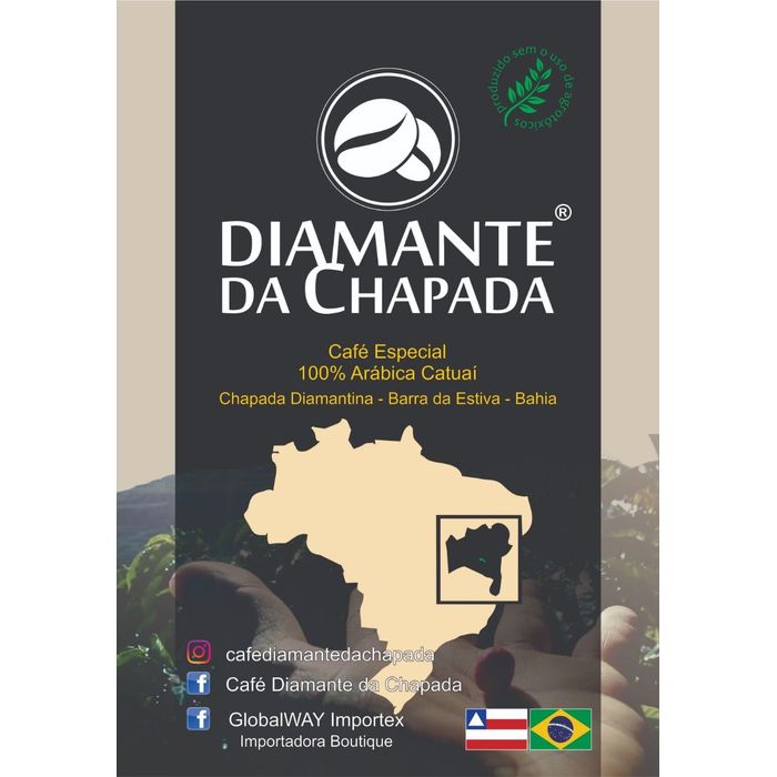 Café Agroflorestal Diamante da Chapada MOÍDO GRANEL – 100g