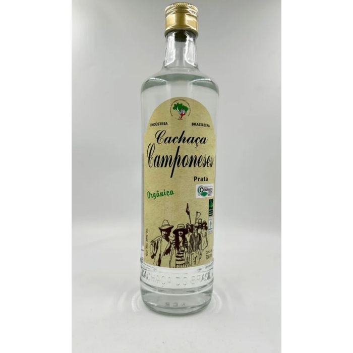 Cachaça Orgânica Camponeses - PRATA 700ml