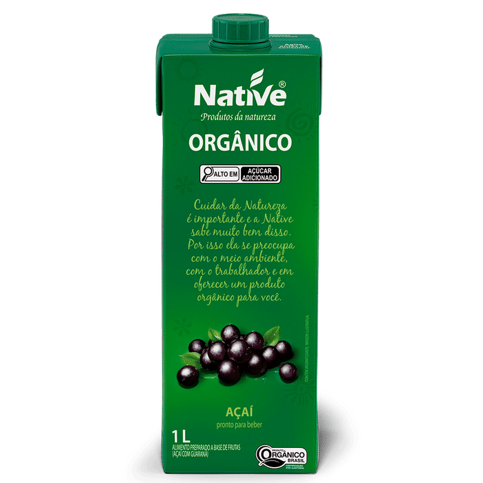 Açaí com Guaraná Orgânico Native 1L