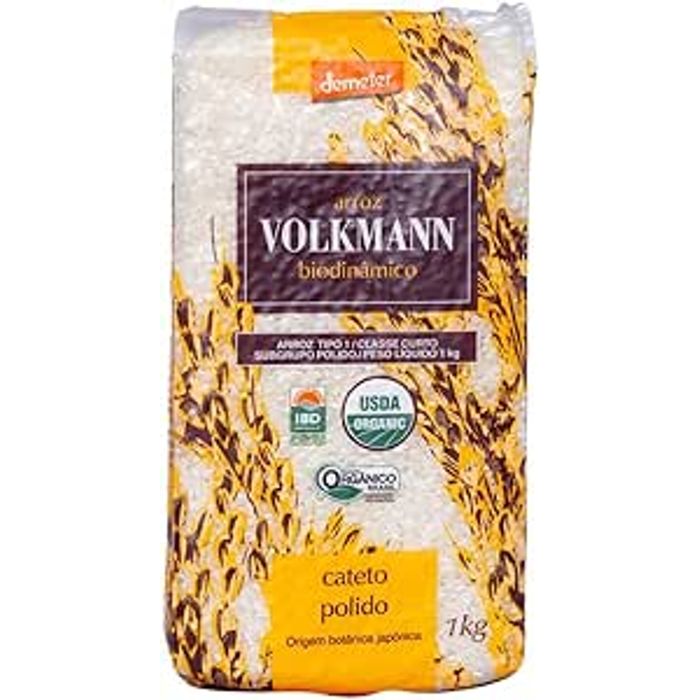 Arroz Cateto Polido Orgânico Biodinâmico Volkmann 1kg