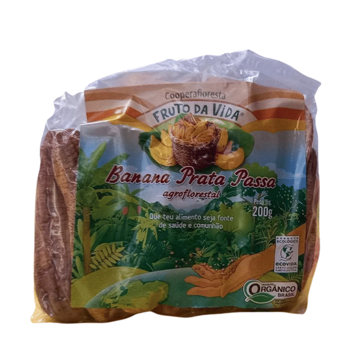 Banana Passa Prata Agroflorestal Orgânica - 200G