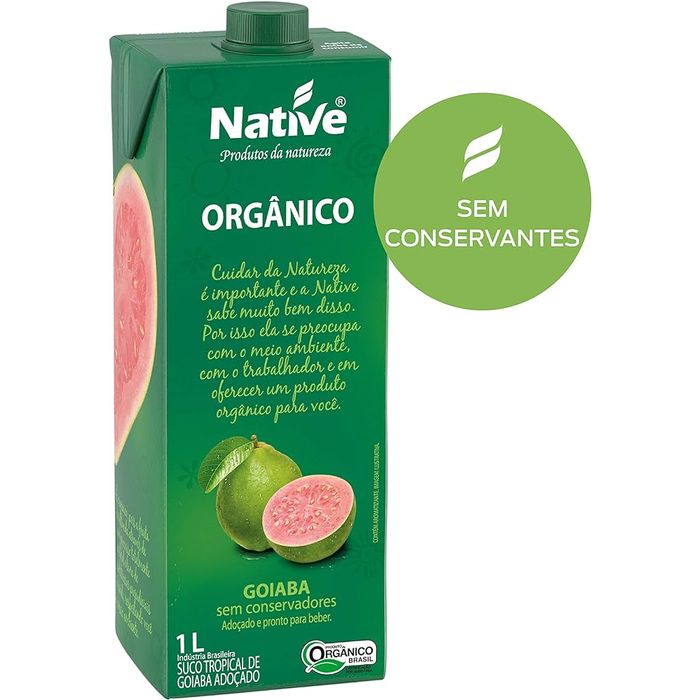 Suco Orgânico Goiaba Native 1L