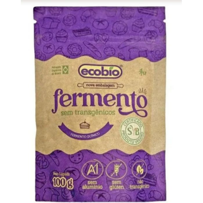 Fermento Para Bolo Não Transgênico ECOBIO - 100G