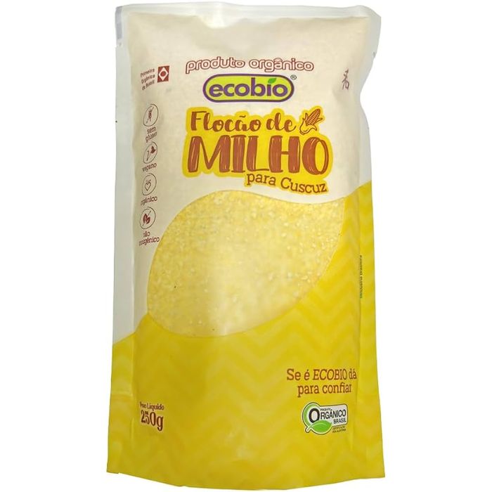 Flocão de Milho para Cuscuz Orgânico ECOBIO - 250g