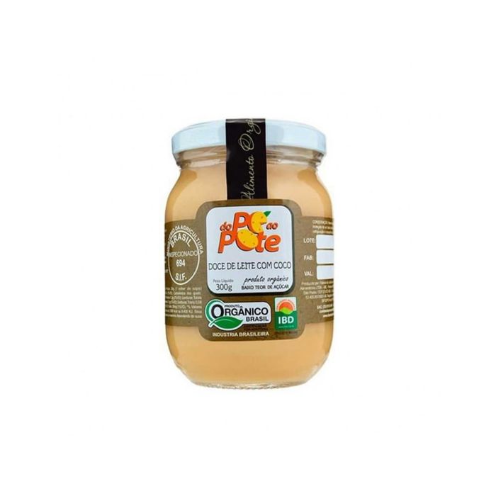 Doce de Leite com Coco e Biomassa de Banana Verde 300g - Do Pé ao Pote