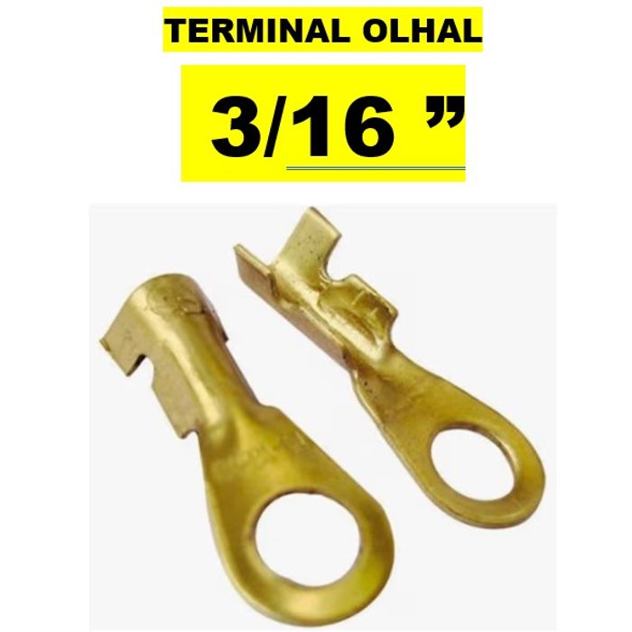 ISO1900021-5MM - TERMINAL OLHAL 3/16 FURO 5 MM (100 PCS - VALOR DO CENTO) - CT