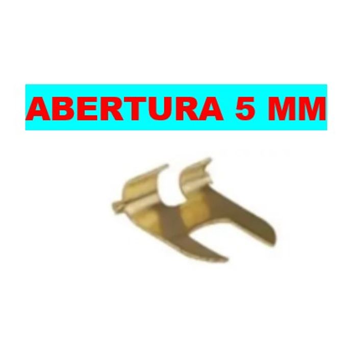 ISO1900027 A - TERMINAL GARFO 3/16L ABERTURA 5,0 MM COM 100 UNID. - VALOR DO CENTO - CT