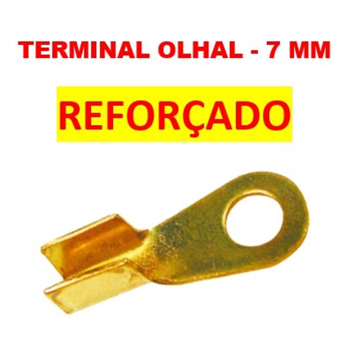 ISO1900038-7MM - TERMINAL OLHAL 1/4 REFORCADO FURO 07 MM (50 PCS - VALOR UNIT) - PC