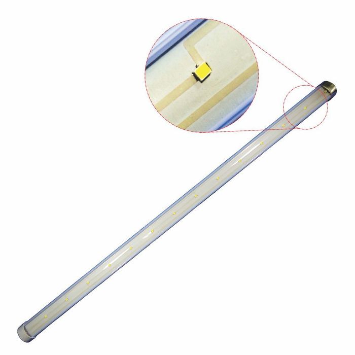 DNI8841 12/24V - LAMPADA TUBULAR C/ 15 LEDS SMD- 60 CM 12/24V - BIVOLT - PC