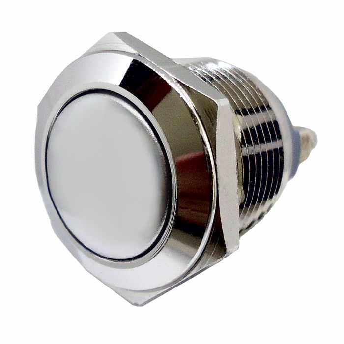 DNI2077 12/24V - BOTAO START METAL COM RETORNO - PC