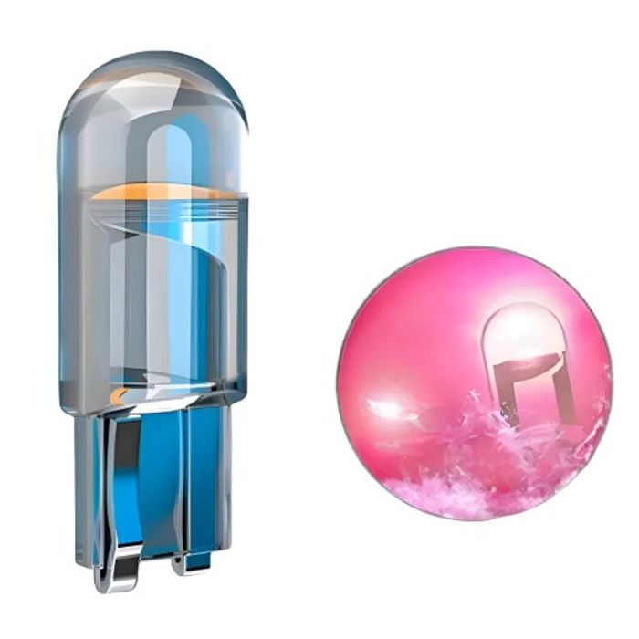 ISO6LT10R RS 12V - LAMPADA PINGO 12V - T10 - ALTA RESISTENCIA - ROSA (EMB. COM 1 PECA- VALOR UNITARIO) - PC