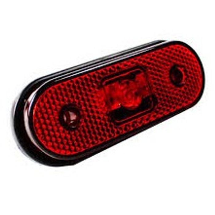 ISO225253 VM 12/24V - LANTERNA LATERAL OVAL VERMELHA 12/24V (EMB. COM 01 PECA- VALOR UNITARIO) - PC