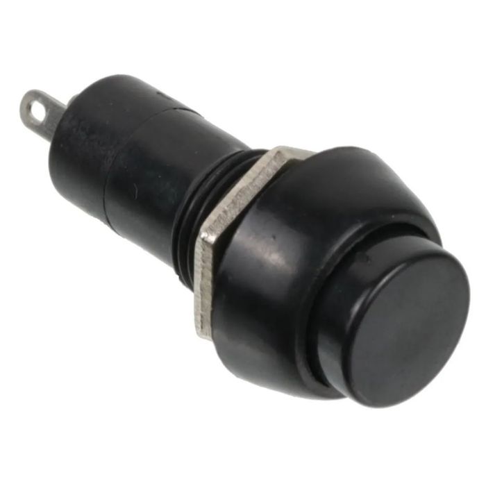 ISO6IT1221 - CHAVE ON/OFF REDONDA PRETA 12MM LIGA/ DESLIGA (EMB. COM 01 PC - VALOR UNITARIO) - PC
