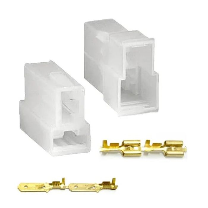 ISO1901824-2 VIAS - KIT CONECTOR 2 VIAS EM T 6,3 MM COM TERMINAIS - KIT