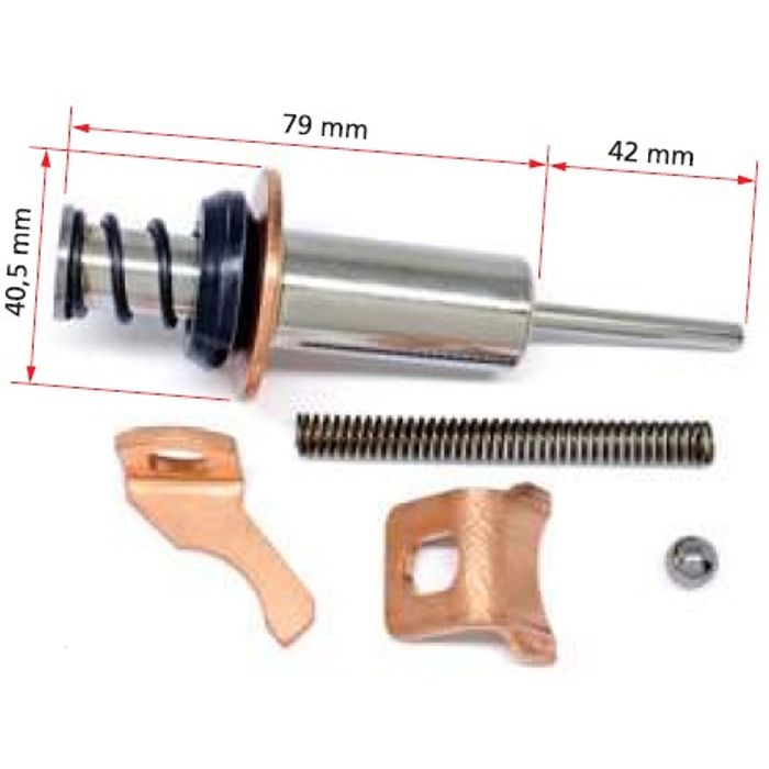 ISO7-1715 - EMBOLO AUTOM. PART. M10/ IVECO NIP LE 24V -  40,5 X 79 X 42 MM (EMB. COM 01 KIT - VALOR DO JG) - JG