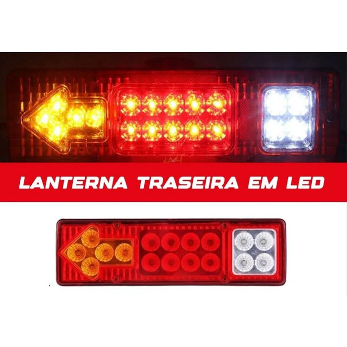 ISO17T1010 VM - LANTERNA TRASEIRA 12/24V VERMELHA CAM/ ONIBUS/ CARRETA (EMB. COM 02 PECAS - VALOR UNITARIO) - PC