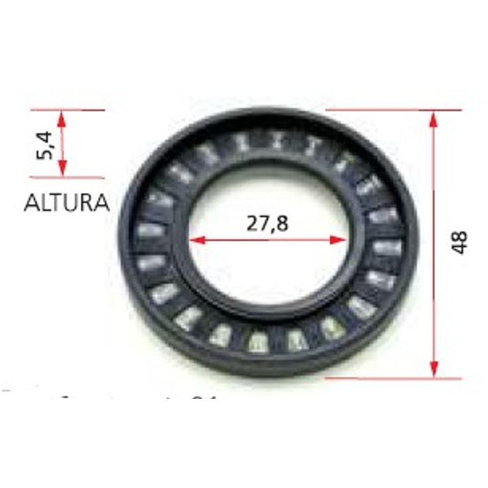 ISO7-3727 - RETENTOR PARTIDA MITSUBISHI - 5,4 X 27,8 X 48 (EMB. COM 01 PECA - VALOR UNITARIO) - PC