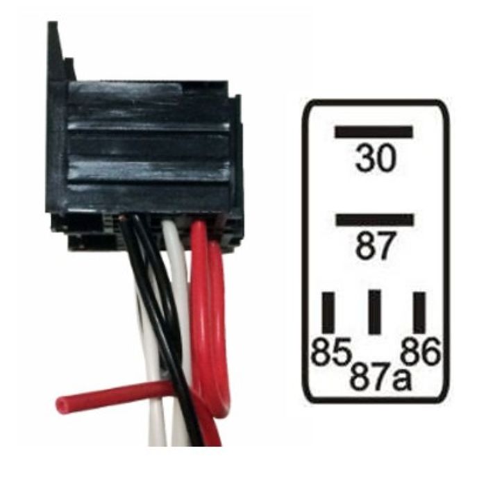 ISO107534 12/24V - SOQUETE PARA MINI RELE 5 TERMINAIS 12/24 (EMB. COM 01 PC - VALOR UNITARIO) - PC