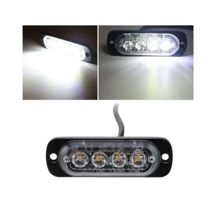 ISO17SF6020 BC 12/24 - SINALIZADOR LED 12/24V 4K FLASH BRANCO 3 FIOS STROBO (EMB. COM 01 PECA- VALOR UNITARIO) - PC
