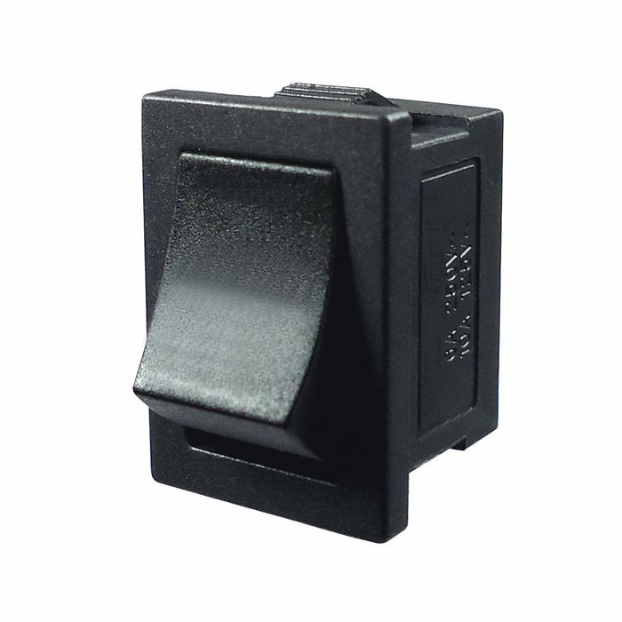 DNI2189 12/24V - CHAVE ON/ OFF QUAD. (GANGORRA) 02 TERM. 02 POS. 24 X 21 X 15 MM - MAX 80W 12/ 24V 127/ 220V - PC