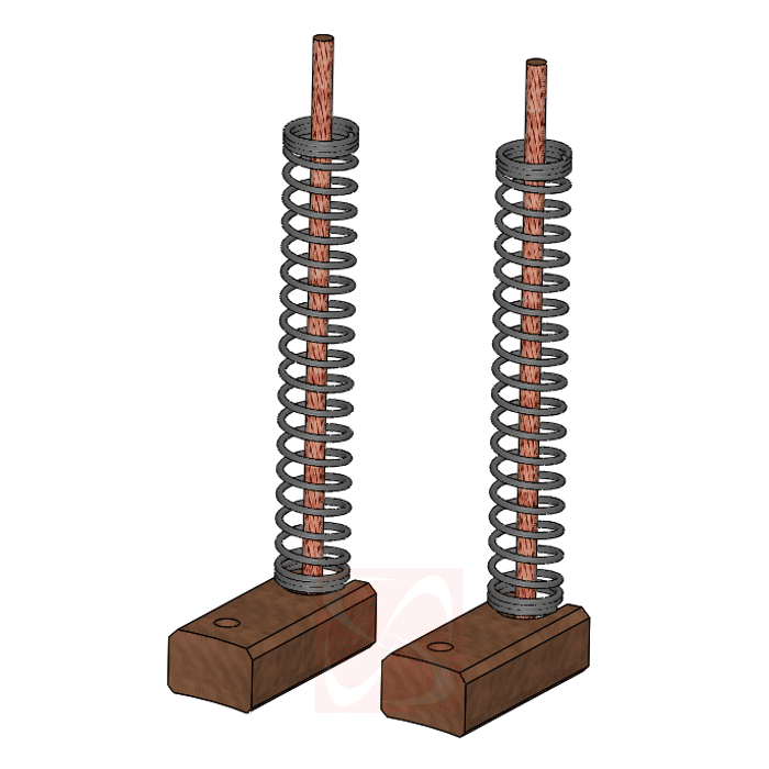 EA-FJX-354 12/24V - ESCOVA ALTERNADOR MITSUBISHI/ VOLVO/ TOWNER/ HYUNDAI/ ASIA/ EMPILHADEIRA 12/24V (EMB. COM 01 JOGO DE 2 ESCOVAS - VALOR DO KIT) - JG