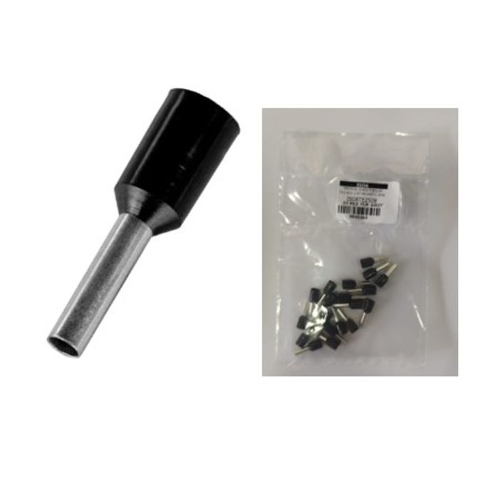 ISO6TE2508 - TERMINAL ILHOS TUBOLAR ISOLADO 2.50 MM PRETO (EMB. COM 20 PEÇAS - VALOR UNITARIO) - PC