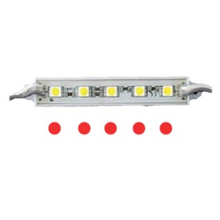 ISO14LR5 04 VM 12V - LAMP LEG 5 LED SMD VERMELHO  12V (EMB. COM 10 PCS- VALOR UNITARIO) - PC