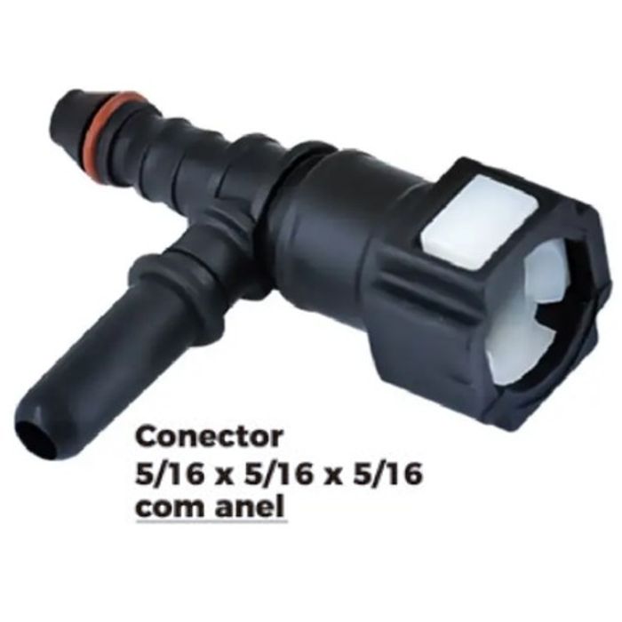 ISO1905609 - CONECTOR 5/16 X 5/16 X 5/16 - COM ANEL (EMB. COM 01 PECA - VALOR UNITARIO) - PC