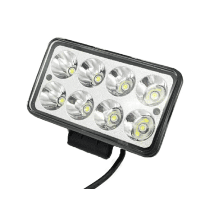 ISO145935 12/24V - FAROL LED 12/24V RETANGULAR 15,5X9X4,5CM 8 LEDS (EMB. COM 01 PC- VALOR UNITARIO) - PC