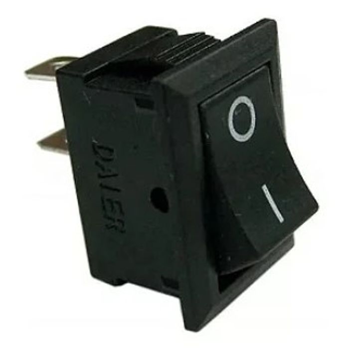 ISO6IT2189 QD2 - CHAVE ON/OFF QUADRADA (GANGORRA) 2 TERMINAIS/ 2 POSICAO 15X21MM - 6A 250V  (EMB. COM 1 PECA- VALOR UNITARIO) - PC