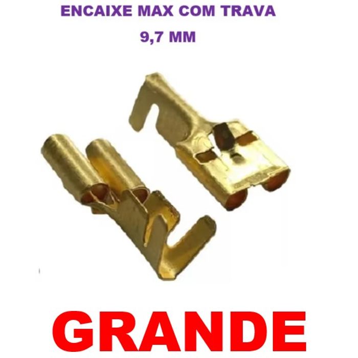ISO1900005T - TERMINAL ENCAIXE GRANDE 9,7 MM COM TRAVA (EMB. COM 50 PECAS - VALOR UNITARIO) - PC