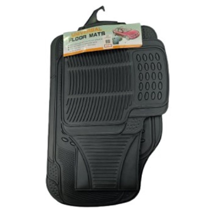 ISO14XAL004 3PC - TAPETE BORRACHA 3 PECAS UNIVERSAL - COR PRETA (EMB. 03 PC- VALOR DO KIT) - JG