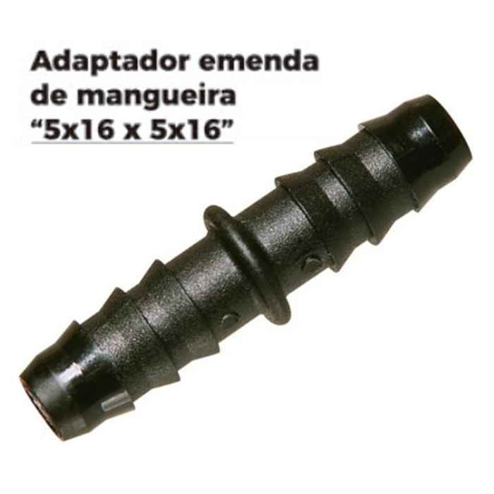 ISO1905105 - ADAPTADOR RETO EMENDA DE MANGUEIRA 5/16 X 5/16 (EMB. COM 01 PECA - VALOR UNITARIO) - PC