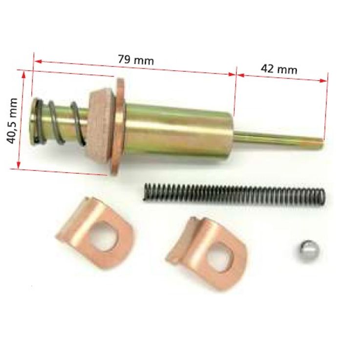 ISO7-1717 - EMBOLO AUTOMATICO PARTIDA NIPODENSO/ TOPIC/ BESTA - M10 - 79 X 42 X 40,5 MM (EMB. COM 01 KIT - VALOR DO JG) - JG