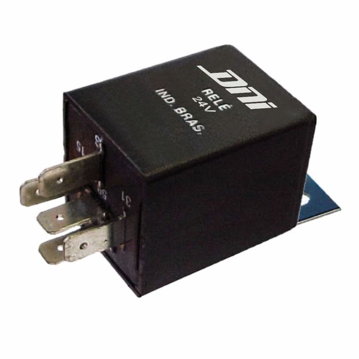 DNI0413 24V - RELE TEMPORIZADOR DE FAROIS 24V - USO GERAL - FAROL ACENDE 15 SEG. APOS LIGAR O VEICULO - PC