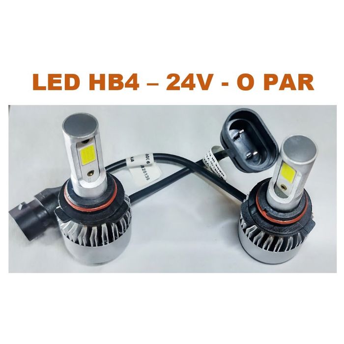 ISO14LFV24 HB4 24V - KIT LAMPADA FAROL LED 24V- HB4 9006/ 36W/ 280000LM/ 6500K (EMB. COM 02 PC- VALOR DO PAR) - KIT