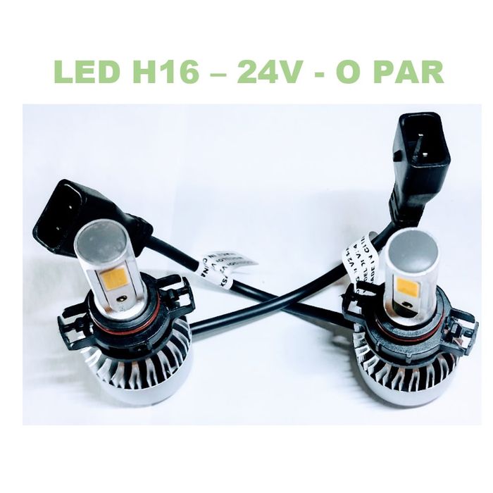 ISO14LFV24 H16 24V - KIT LAMP. FAROL LED 24V- H16/ 36W/ 280000LM/ 6500K (EMB. COM 02 PC- VALOR DO PAR) - KIT
